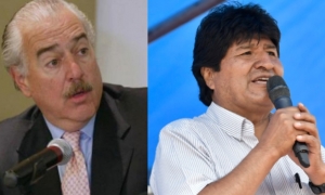  Andrés Pastrana y Evo Morales/Foto. Kandire	