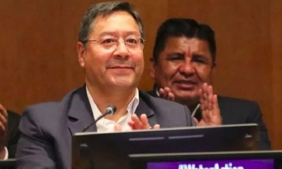 El presidente Luis Arce