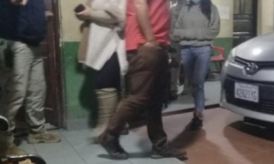 La alcaldesa de Vinto, Patricia Arce, en la Felcc de Quillacollo. | RRSS