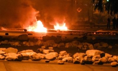 Bloqueos en la avenida Petrolera. 