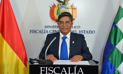 El secretario general de la Fiscalía General del Estado, Edwin Quispe Mamani