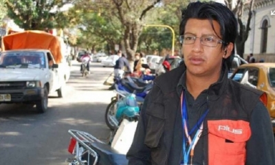 Cristian Mariscal era periodista del canal televisivo Plus TV de Tarija 