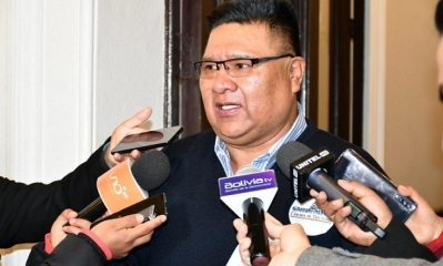 El presidente de la Cámara de Diputados, Sergio Choque