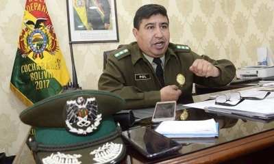 El comandante departamental de la Policía, Vladimir Pol.