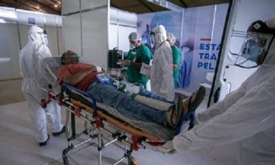 Brasil registró en las últimas 24 horas 1 163 nuevos decesos y 34 177 nuevos casos del coronavirus. | Fuente: AFP