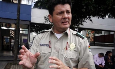 El comandante de la Policía de Santa Cruz, Alfonso Siles