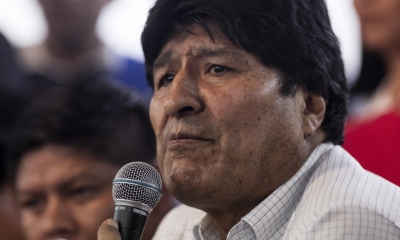 Presidente del Movimiento Al Socialismo (MAS), Evo Morales.