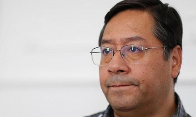  El candidato presidencial del Movimiento Al Socialismo (MAS), Luis Arce Catacora