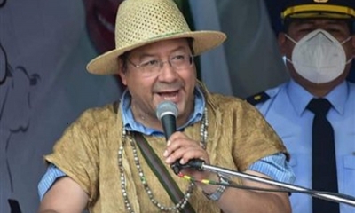 El presidente Luis Arce Catacora.