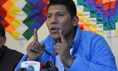 El dirigente cocalero Arnold Alanes