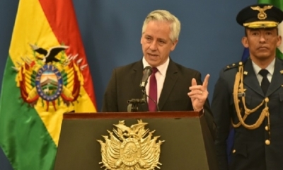 El vicepresidente Álvaro García Linera 