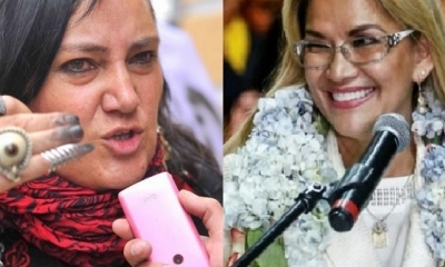 María Galindo y Jeanine Áñez