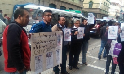 Familiares de la víctima fueron hasta La Paz para exigir justicia/Foto. RRSS