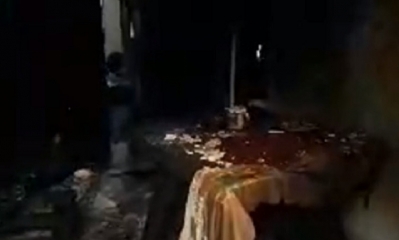 Así quedo la vivienda de los niños/Foto. Captura de pantalla