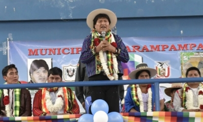 Evo Morales en el Festival de la Pinkillada