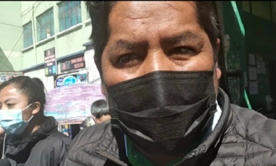 Reynaldo Quispe, dirigente departamental. Foto: Captura de radio Yungas.