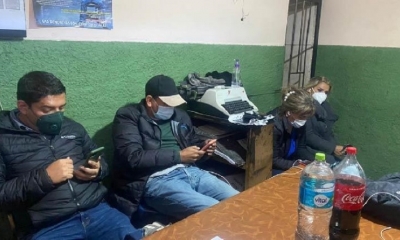 La expresidenta Jeanine Áñez y los exministros Coímbra y Guzmán, en una celda de la Felcc de La Paz