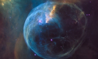 Nebulosa de la Burbuja, también llamada NGC 7653, ubicada cerca de 8000 años luz del Sistema Solar. Foto: NASA