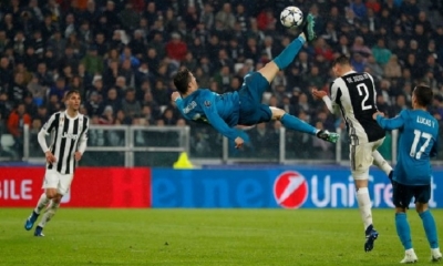 Cristiano Ronaldo enloquece al mundo con su gol de chilena. Foto: Internet