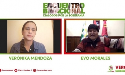 Encuentro de MORALES con la candidata Peruana Veronica Mendoza