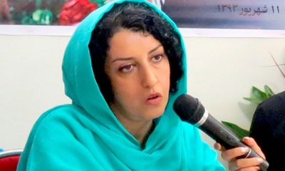 La activista iraní de derechos humanos Narges Mohamadi. 