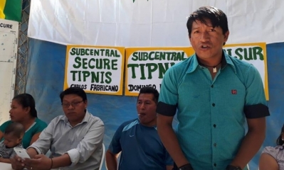 Jacinto Noza, cacique mayor del Consejo Indígena del Sur/Foto. RRSS