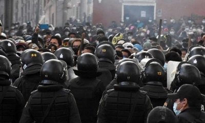La violencia registrada ayer en Potosí.