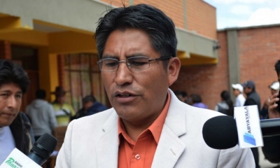 El candidato presidencial del Movimiento Tercer Sistema (MTS), Félix Patzi