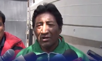 Domingo Ramos, representante del Sindicato de Choferes Asalariados del Transporte Pesado Nacional Internacional/Foto. RRSS