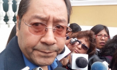 Exministro Luis Arce este viernes.