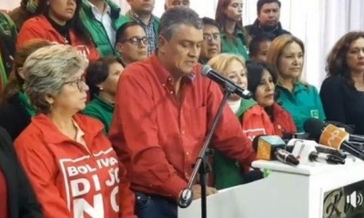 Hace 15 días Doria Medina y Costas habían presentado su alianza para las elecciones primarias I Foto: Página Siete.