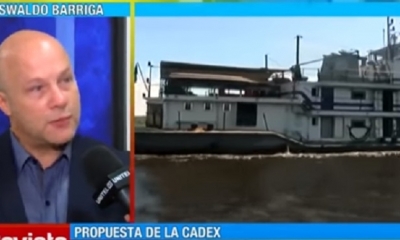 Oswaldo Barriga, gerente de la CADEX/Foto. Captura de pantalla 