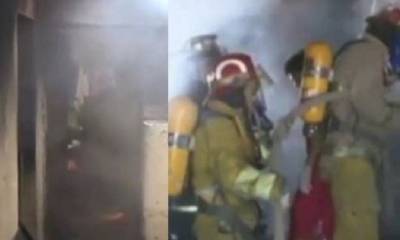 La Unidad de Bomberos continúan con la investigación del hecho/Foto. Kandire