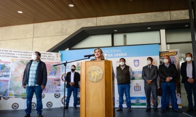La presidenta Jeanine Áñez