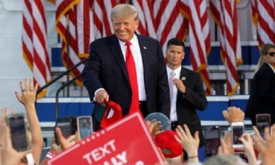 El exmandatario celebró el primer mitin de este tour ante cientos de sus partidarios en Wellington, en el noreste de Ohio. 
