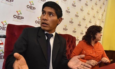 Vocal deunal Supremo Electoral (TSE), Idelfonso Mamani/Foto. LTl Trib