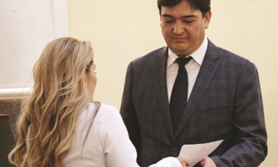 Foto; Archivo / Jeanine Añez posesiona al procurador José María Cabrera