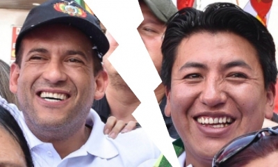 Luis Fernando Camacho y Marco Pumari/Foto. Kandire