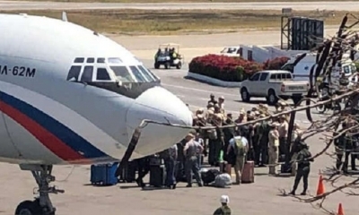 De acuerdo con el diario El Nacional, casi un centenar de militares rusos llegaron a Venezuela con 35 toneladas de material no especificado