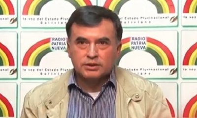 Juan Ramón Quintana, ministro de la Presidencia/Foto. Captura de pantalla