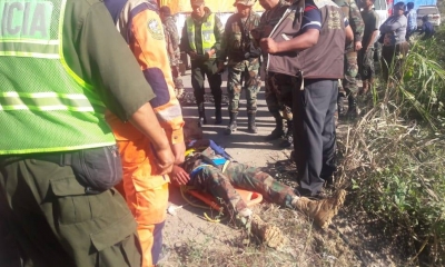 El sargento primero, Juan Yupanqui, murió en el accidente/Foto. RRSS