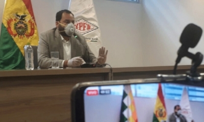 El presidente de YPFB, Herland Soliz. Foto: YPFB