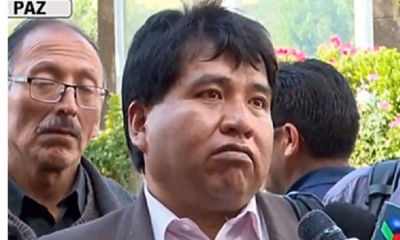 Secretario general del sindicato de transporte Eduardo Abaroa, Lucio Quispe. Foto: BTV