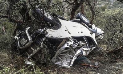 Así quedó la camioneta/Foto.RRSS