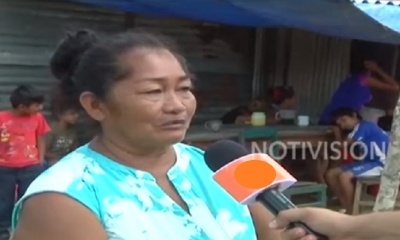La señora pide ayuda a la población/Foto. Captura de pantalla 