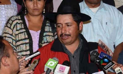 El gobernador de Chuquisaca, Esteban Urquizu