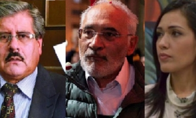 Waldo Albarracín, Carlos Mesa y Adriana Salvatierra/Foto. Kandire