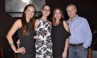 Maria Rene Sacca, Fary Aguilera, Karina Contreras y Orlando Suarez/Foto. Kreab