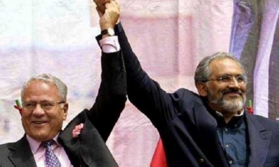  Carlos Mesa junto a Gonzalo Sánchez de Lozada