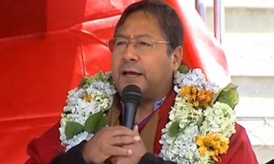 El presidente Luis Arce Catacora. | BTV